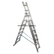 Лестница 3-х секционная алюминиевая 3*8