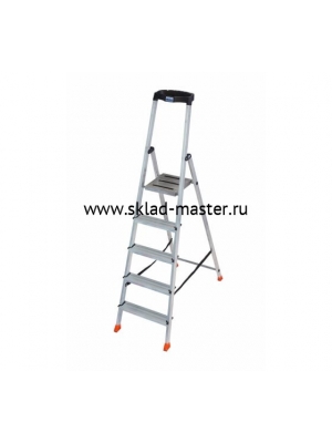 Стремянка Krause Safety 5 ступеней с большой полкой