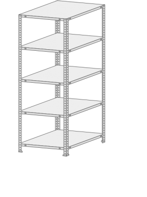 Стеллаж MS Standart  765-2,0