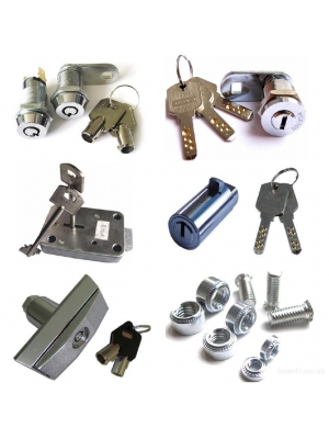 Замок EK металлический без фурнитуры (хром) 485011