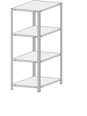 Стеллаж MS Standart  764-2,0