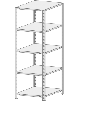 Стеллаж MS Standart  755-2,2