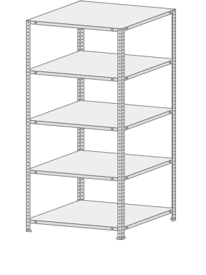 Стеллаж MS Standart  265-2,2