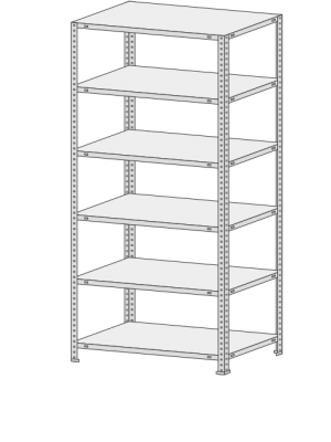 Стеллаж СТФ 1544-2.2