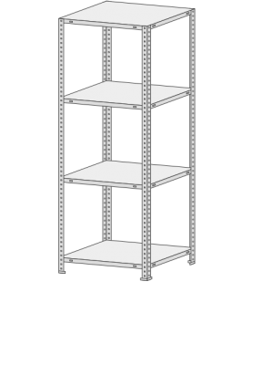 Стеллаж MS Standart  744-2,0