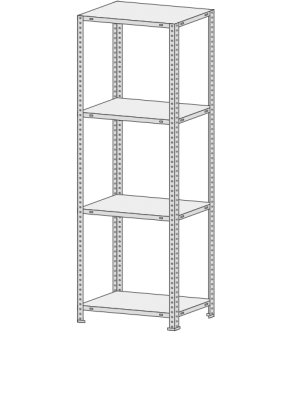 Стеллаж MS Standart  734-2,2