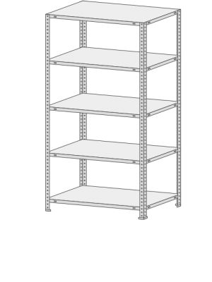 Стеллаж MS-Hard 245-2,0