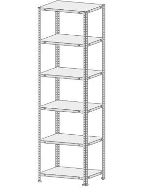 Стеллаж СТФ 735-2,5