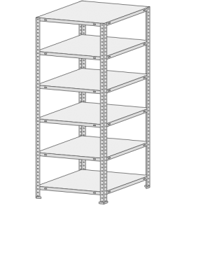 Стеллаж СТФ 755-1,8