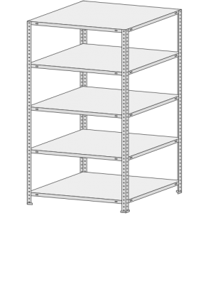 Стеллаж MS Standart  265-1,8