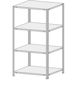 Стеллаж MS Standart  254-2,0