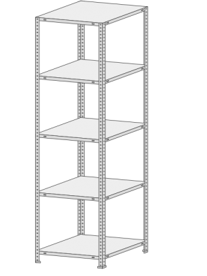 Стеллаж MS Standart  755-2,5