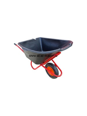 Тачка строительная 110 л 200 кг "Антиудар" одноколёсная с пневмоколесом