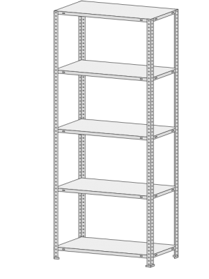 Стеллаж MS-Hard 235-2,5