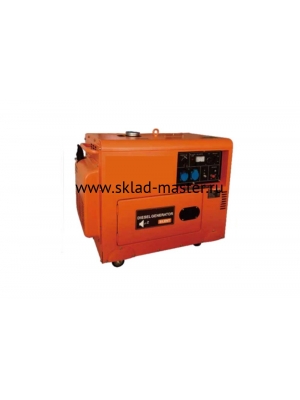 Генератор дизельный TOR KM6000S 6,0 кВт 220в 15 л в кожухе