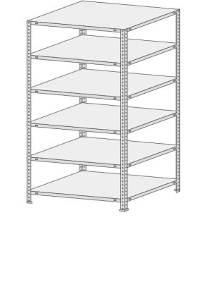 Стеллаж СТФ 1264-1,8