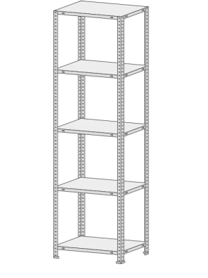 Стеллаж MS Standart  735-2,5