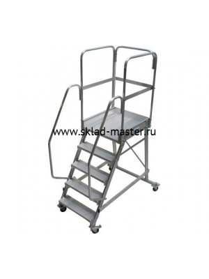 Лестница передвижная Krause Corda 5 ступеней с площадкой