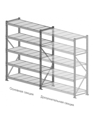 Стеллаж MS-Pro 1553-2,0