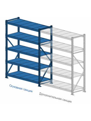Стеллаж MS-Pro 2166-3,0