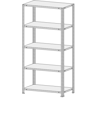 Стеллаж MS Standart 235-2,2