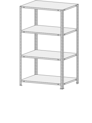 Стеллаж MS-Strong 244-1,8
