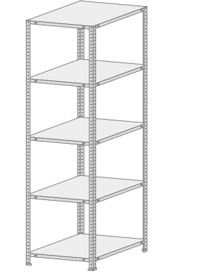 Стеллаж MS Standart  765-2,5