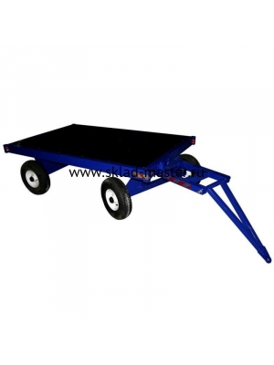 Большегрузная телега с поворотом заднего моста