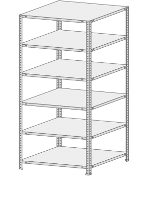 Стеллаж СТФ 1264-2,2