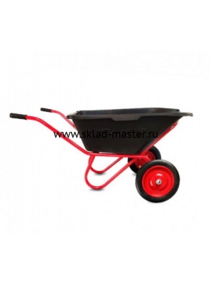 Тачка строительная 110 л 200 кг "Антиудар" двухколёсная с пневмоколесом