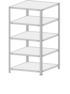 Стеллаж MS Standart  265-2,0