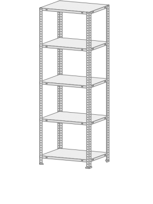 Стеллаж MS Standart  735-2,2