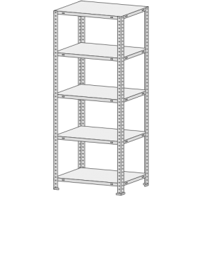 Стеллаж MS Standart  735-1,8