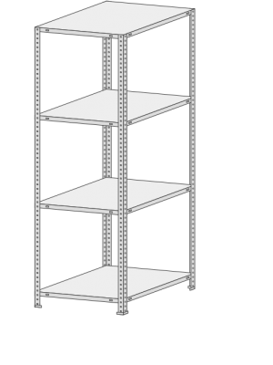 Стеллаж MS Standart  764-2,2