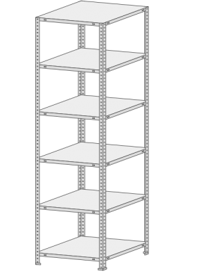 Стеллаж СТФ 755-2,5