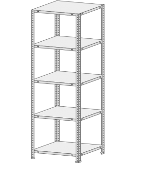 Стеллаж СТФ 744-2,2