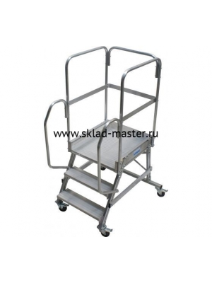 Лестница передвижная Krause Corda 3 ступени с площадкой