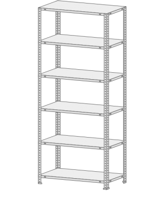 Стеллаж СТФ 1235-2.5