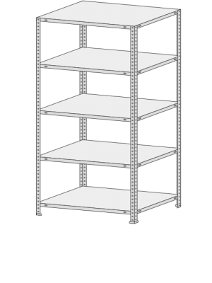 Стеллаж MS-Strong 255-2,0