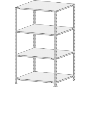 Стеллаж СТФЛ 1054-1,8