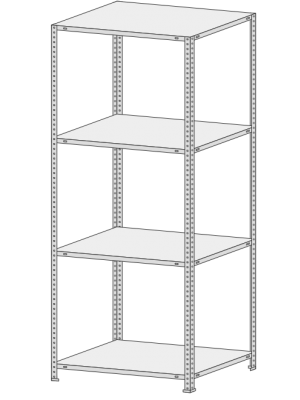 Стеллаж MS-Hard 254-2,5