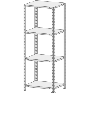 Стеллаж MS Standart  