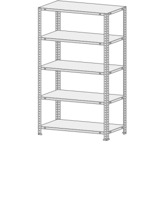 Стеллаж MS-Strong 235-1,8