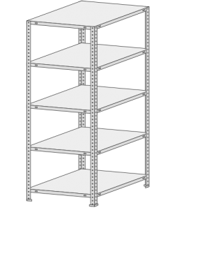Стеллаж MS Standart  765-1,8