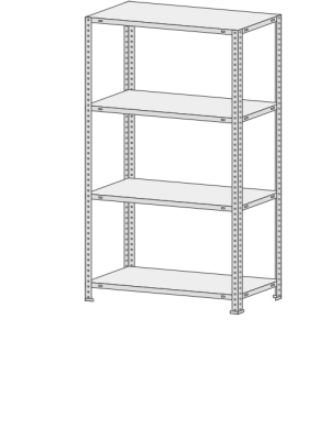 Стеллаж MS Standart  234-1,8