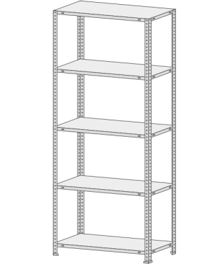 Стеллаж СТФ 1035-2,5