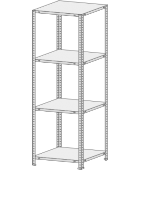 Стеллаж MS Standart  744-2,2