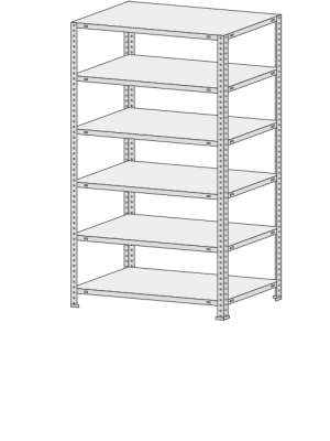 Стеллаж СТФ 1554-1.8