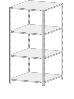 Стеллаж MS Standart  264-2,2