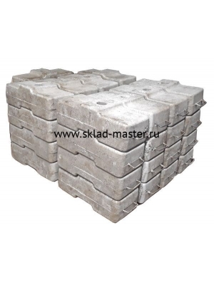 Комплект противовесов для фасадных подъемников 900 кг (36 шт по 25 кг)